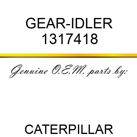GEAR-IDLER 1317418