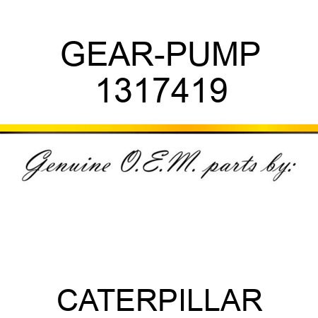 GEAR-PUMP 1317419
