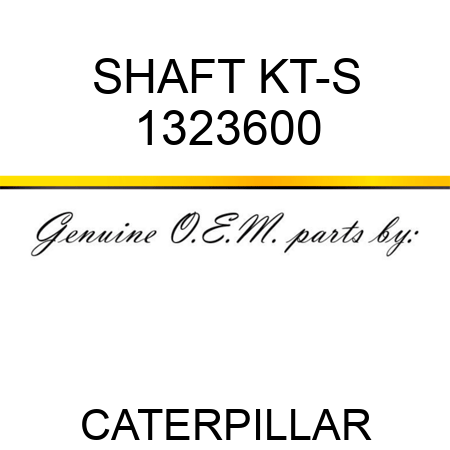 SHAFT KT-S 1323600