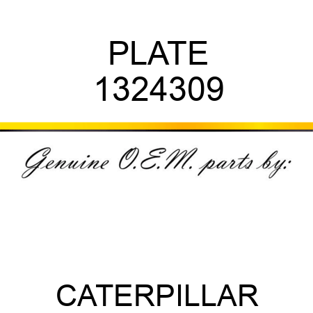 PLATE 1324309