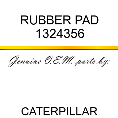 RUBBER PAD 1324356