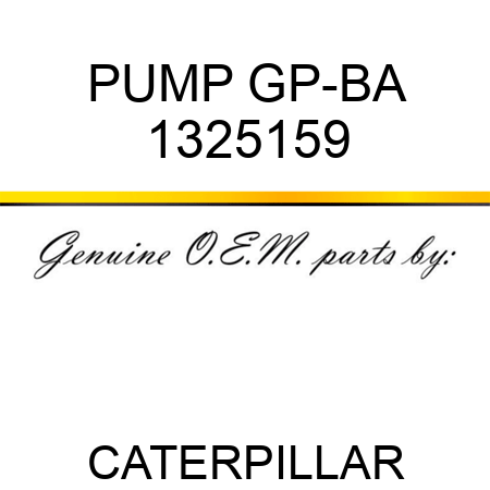PUMP GP-BA 1325159
