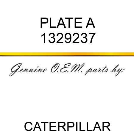 PLATE A 1329237