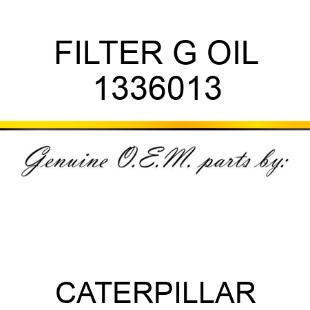 FILTER G OIL 1336013