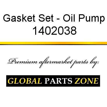 Gasket Set - Oil Pump 1402038