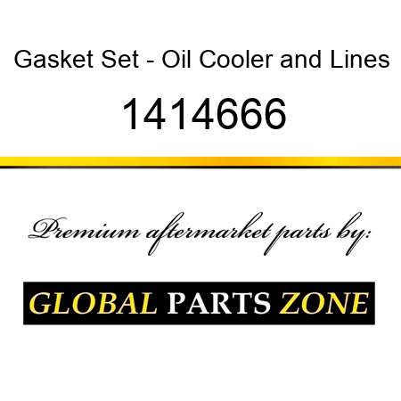 Gasket Set - Oil Cooler&Lines 1414666