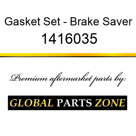 Gasket Set - Brake Saver 1416035