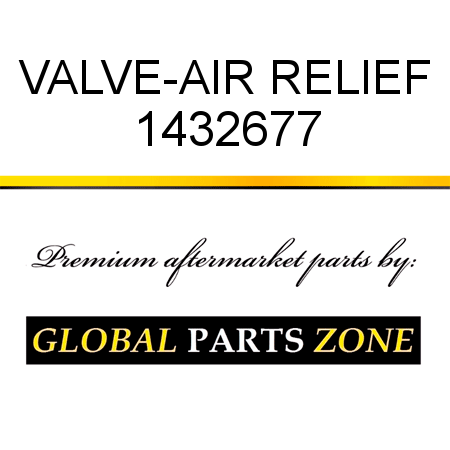 VALVE-AIR RELIEF 1432677
