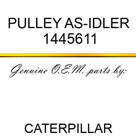 PULLEY AS-IDLER 1445611