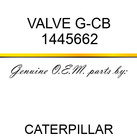 VALVE G-CB 1445662