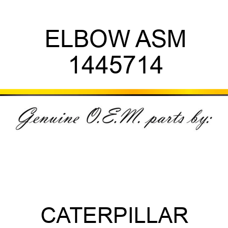 ELBOW ASM 1445714