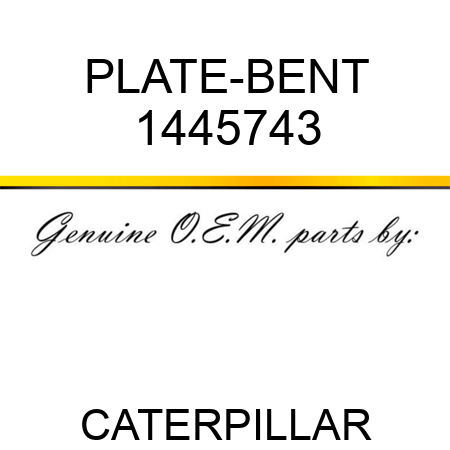PLATE-BENT 1445743