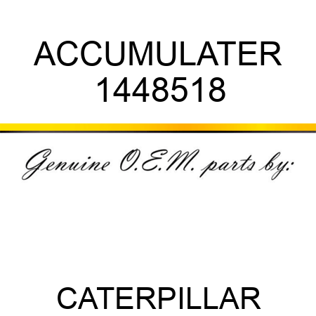 ACCUMULATER 1448518