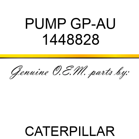 PUMP GP-AU 1448828