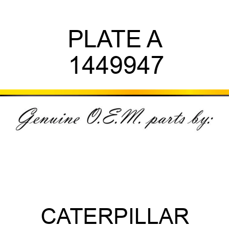 PLATE A 1449947