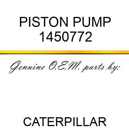 PISTON PUMP 1450772