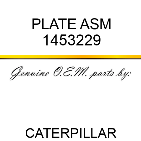 PLATE ASM 1453229