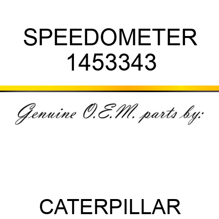 SPEEDOMETER 1453343
