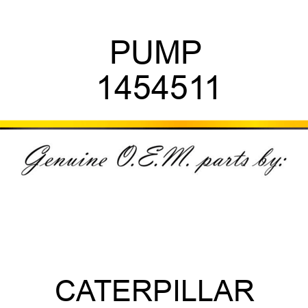 PUMP 1454511