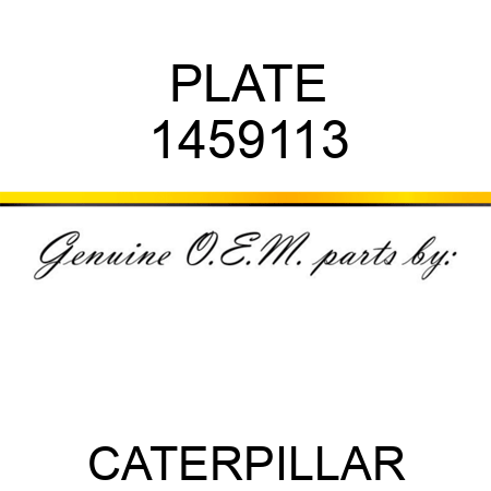 PLATE 1459113