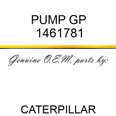 PUMP GP 1461781