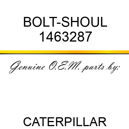 BOLT-SHOUL 1463287
