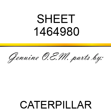 SHEET 1464980
