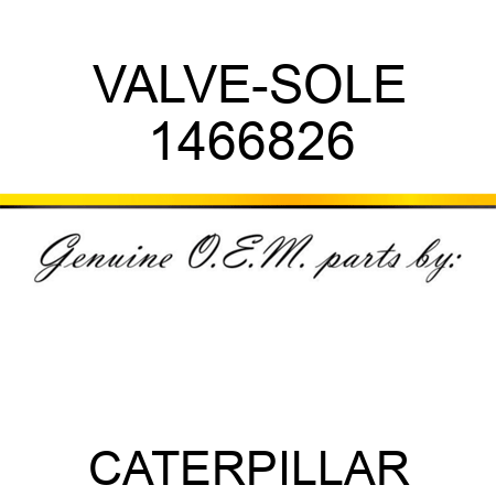VALVE-SOLE 1466826
