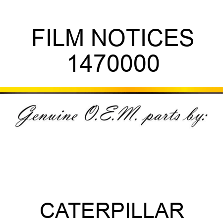 FILM NOTICES 1470000