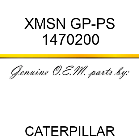 XMSN GP-PS 1470200