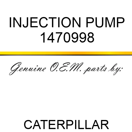 INJECTION PUMP 1470998