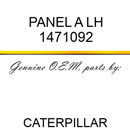 PANEL A LH 1471092