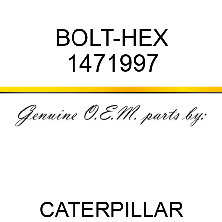BOLT-HEX 1471997