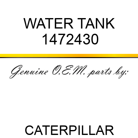 WATER TANK 1472430