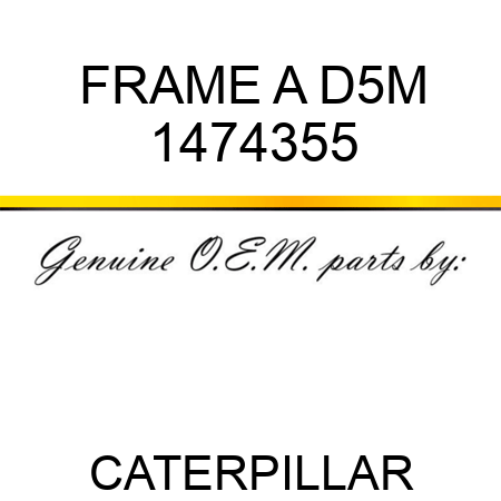 FRAME A D5M 1474355