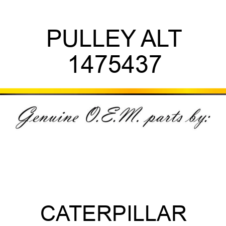 PULLEY ALT 1475437