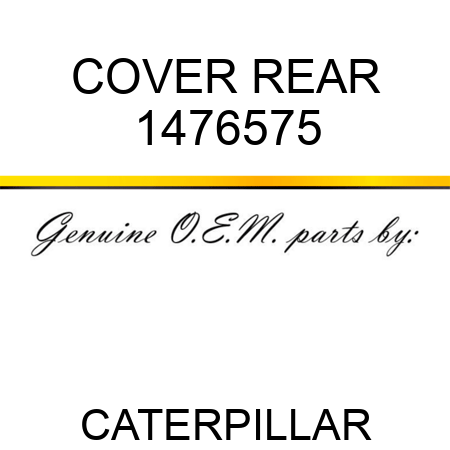COVER REAR 1476575