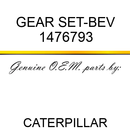 GEAR SET-BEV 1476793