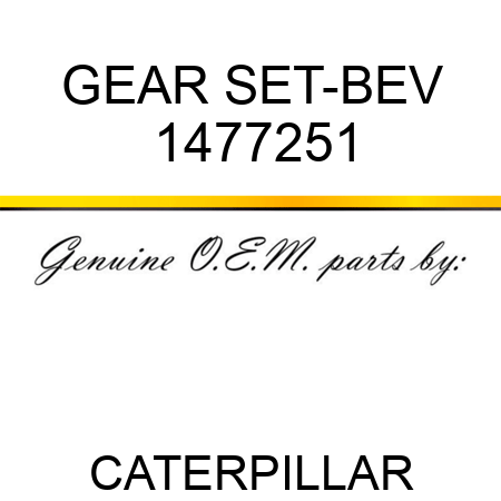 GEAR SET-BEV 1477251
