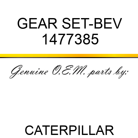 GEAR SET-BEV 1477385