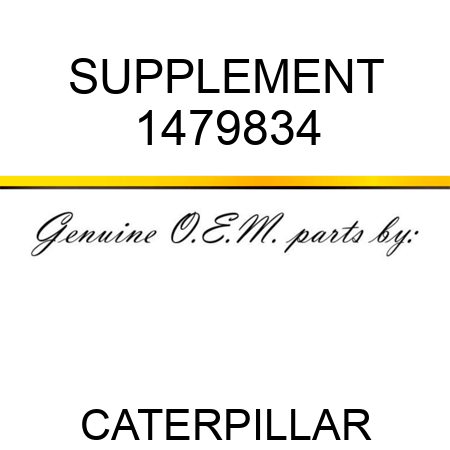 SUPPLEMENT 1479834