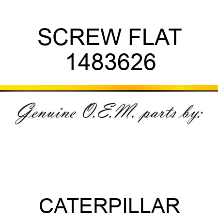 SCREW FLAT 1483626