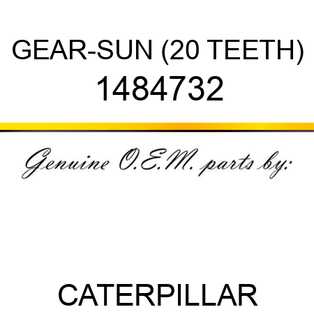 GEAR-SUN (20 TEETH) 1484732