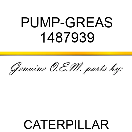 PUMP-GREAS 1487939