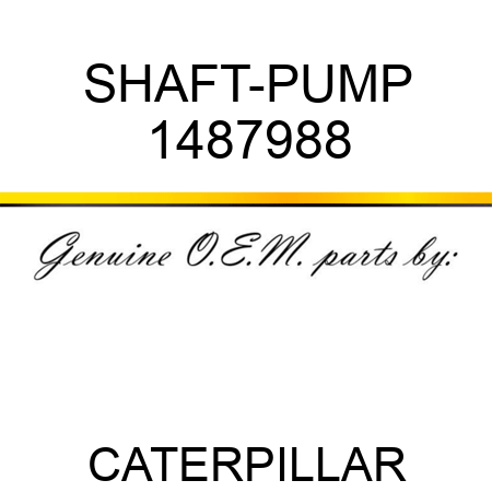 SHAFT-PUMP 1487988