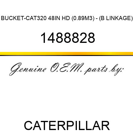 BUCKET-CAT320 48IN HD (0.89M3) - (B LINKAGE) 1488828