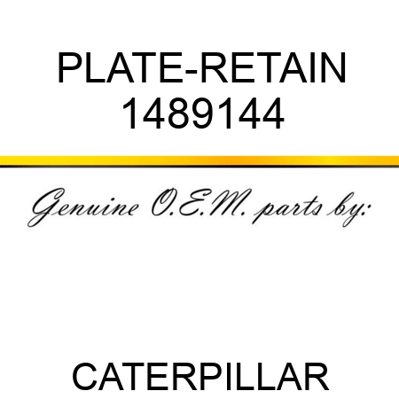 PLATE-RETAIN 1489144