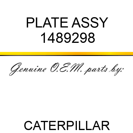 PLATE ASSY 1489298