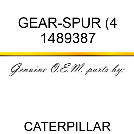 GEAR-SPUR (4 1489387