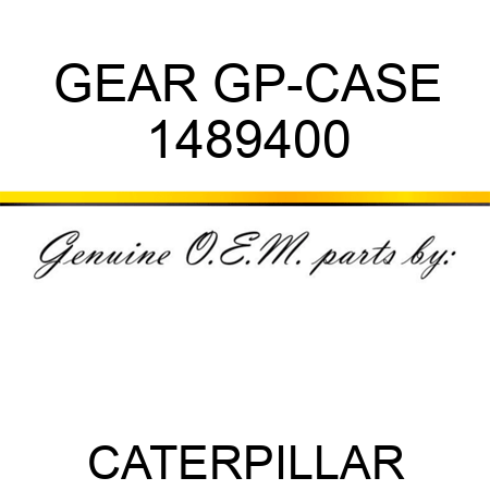 GEAR GP-CASE 1489400